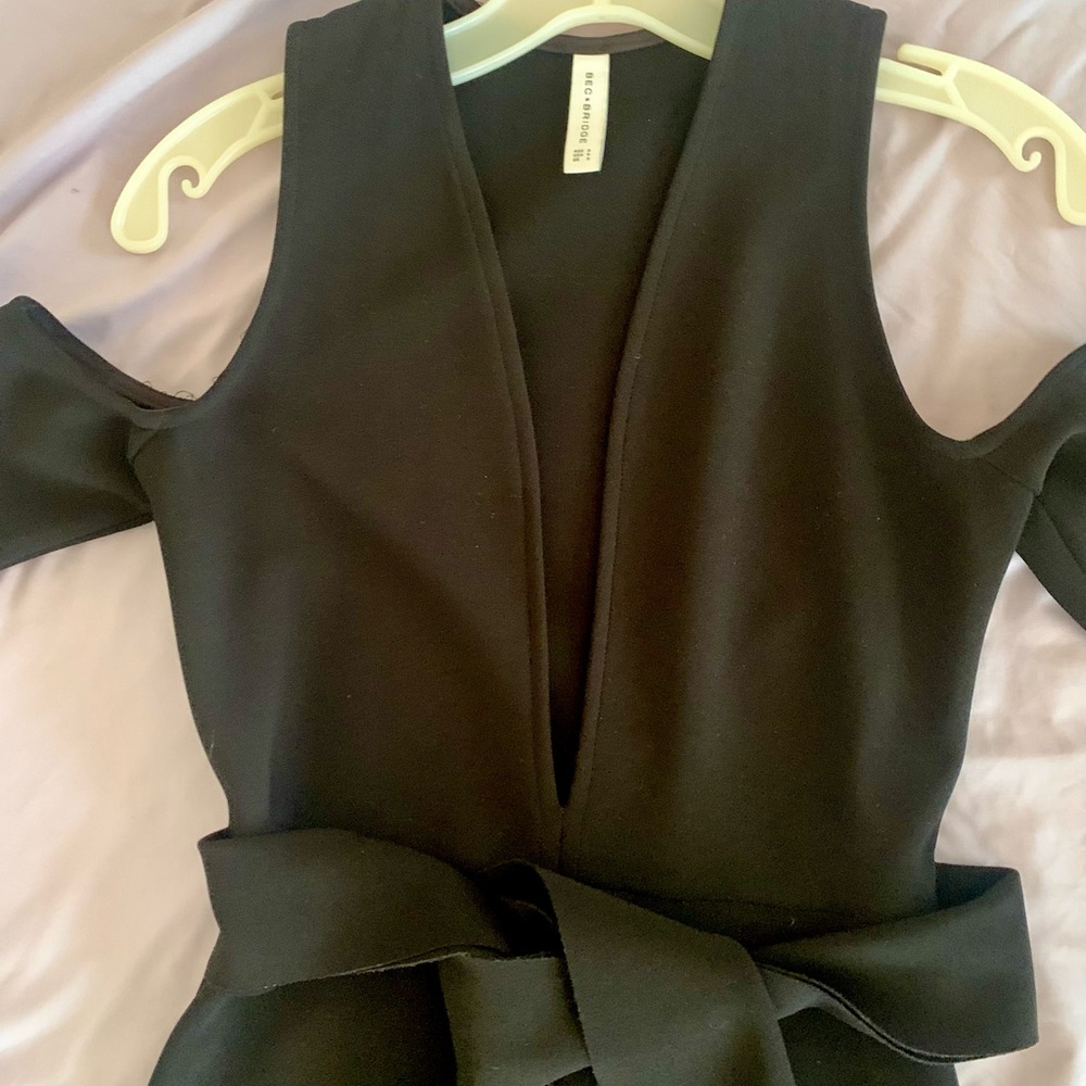 Black Cold Shoulder Dress